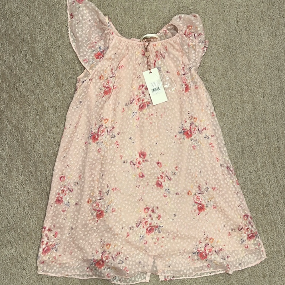 LoveShackFancy Pink Floral Kids Dress